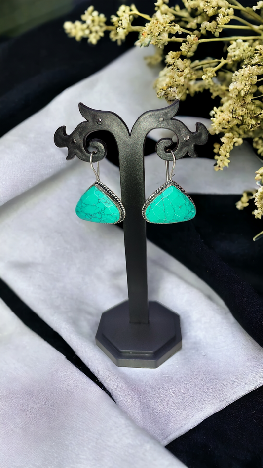 Earring 020 Green Stone